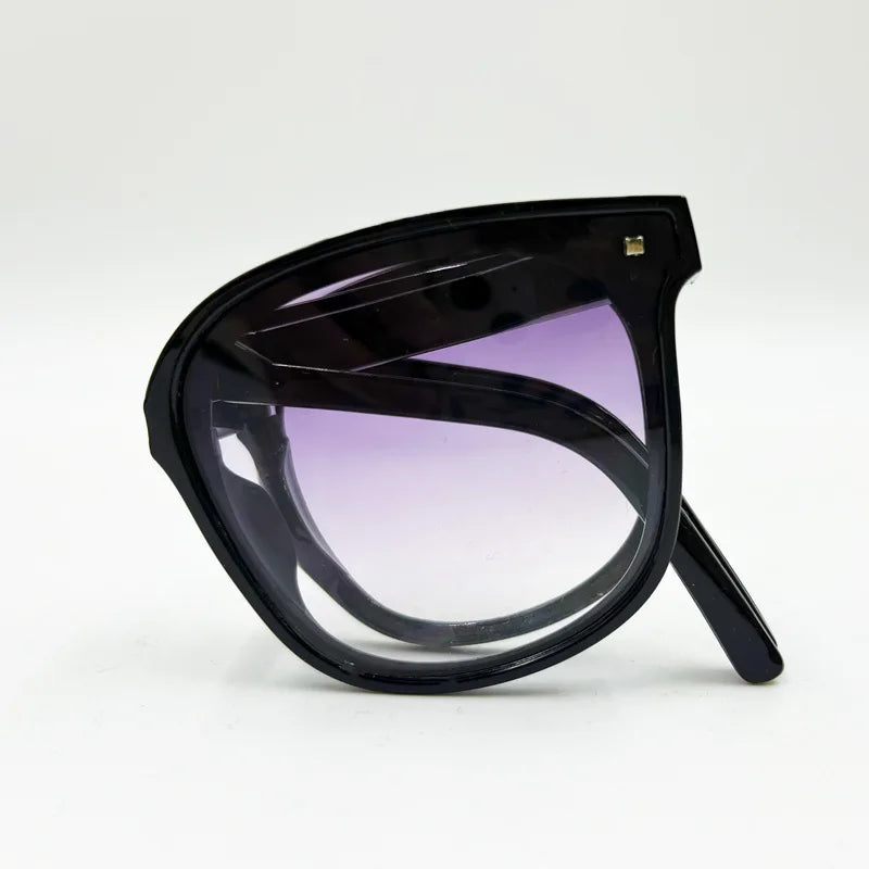 PocketFold Folding Sunglasses – Black / Purple
