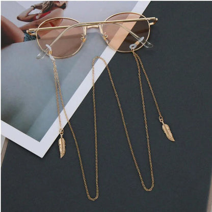 Glasses Chains & Lanyards – Gold Leaf Charm