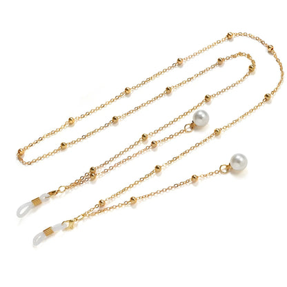 Glasses Chains & Lanyards – Gold Beaded