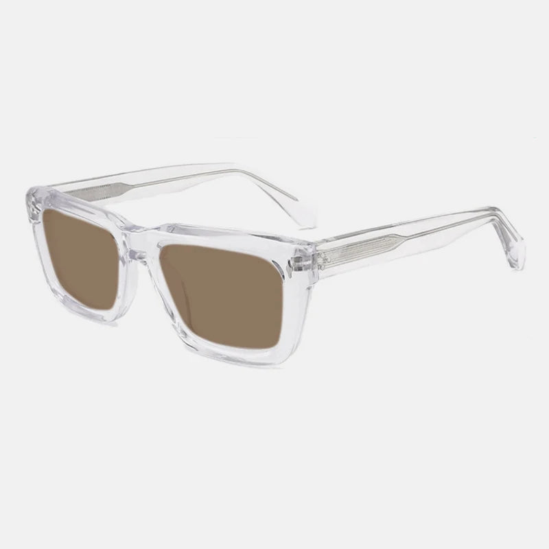 Hackney Bold Square – Clear / Brown