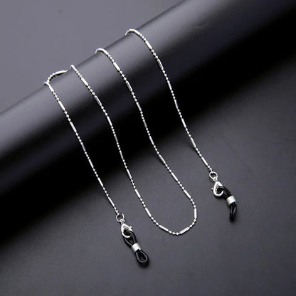 Handmade Beaded Glasses Chain – Silver Fine Ball