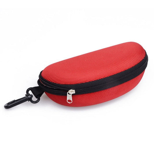 Zip Hard Case with Clip Hook – Red