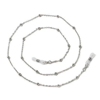 Handmade Beaded Glasses Chain – Silver Bead Station