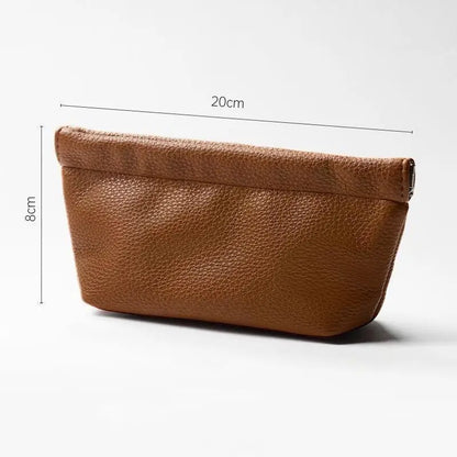 Magnetic PU Leather Glasses Case – Brown