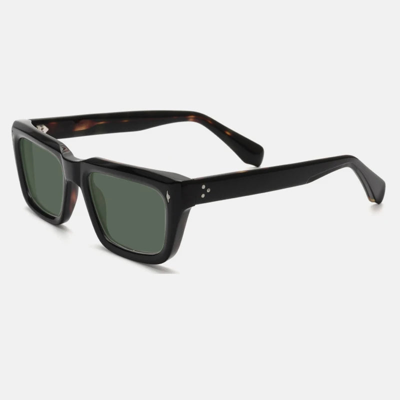 Hackney Bold Square – Tortoise / Green