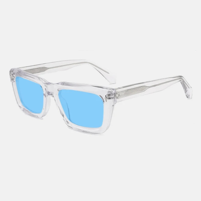 Hackney Bold Square – Clear / Blue