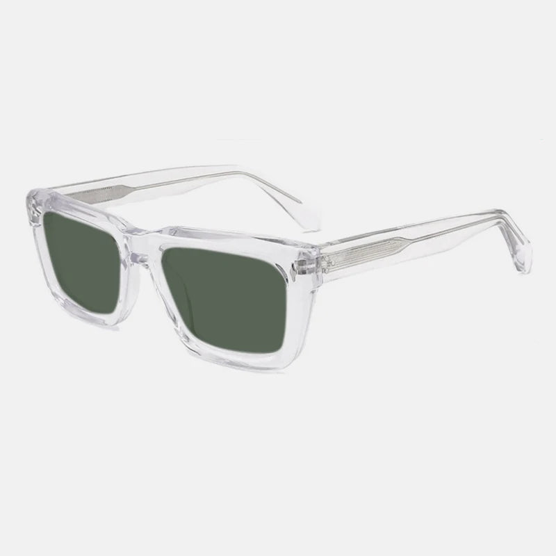Hackney Bold Square – Clear / Green