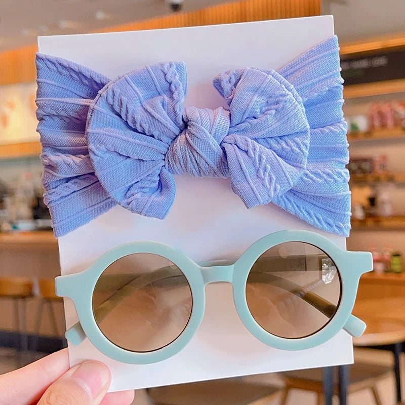 JuniorView Kids Sunglasses + Free Headband – Blue