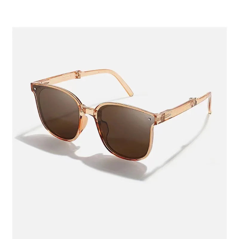PocketFold Folding Sunglasses – Cream / Brown
