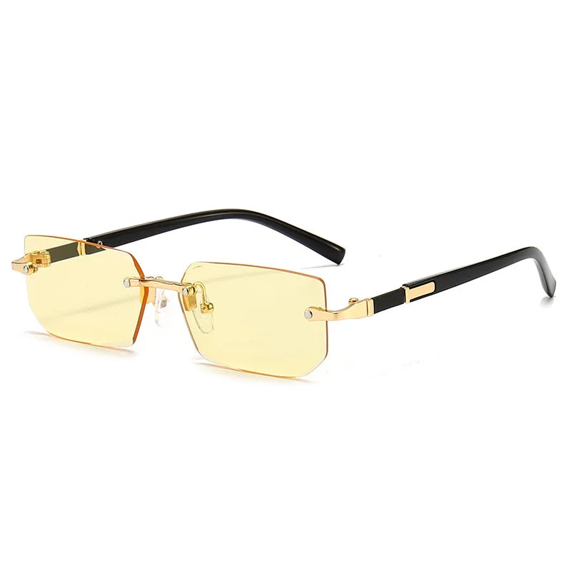 Halo Rimless Rectangle – Yellow