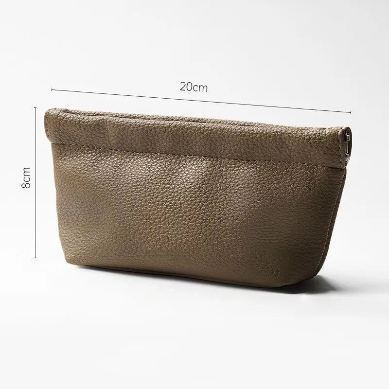 Magnetic PU Leather Glasses Case – Khaki