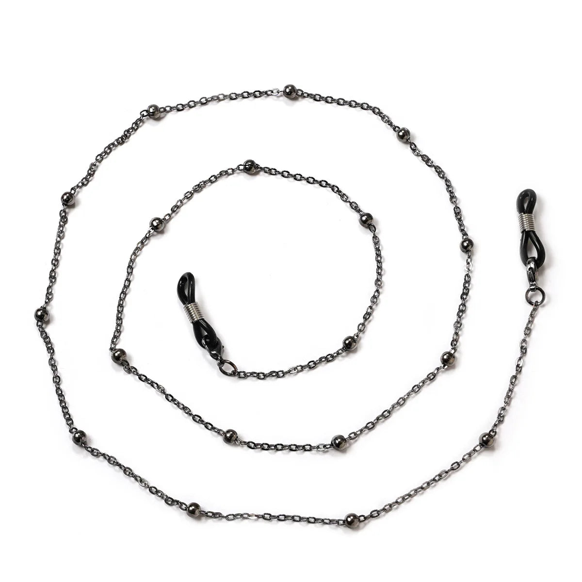 Handmade Beaded Glasses Chain – Black Bead Station