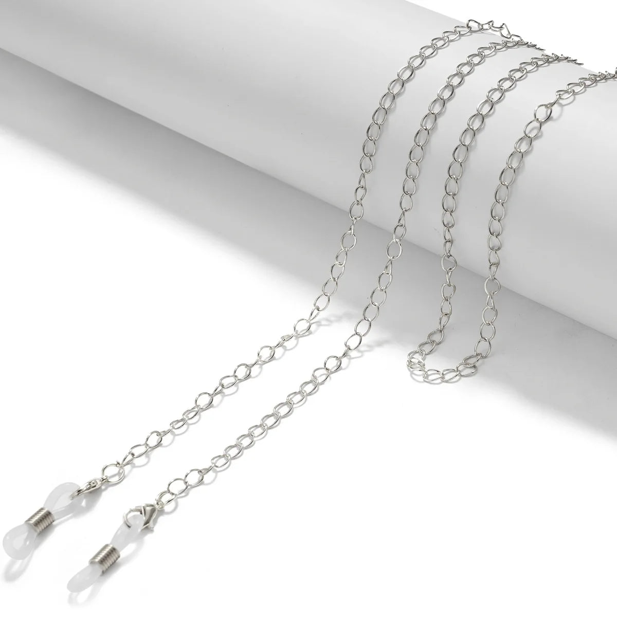 Handmade Beaded Glasses Chain – Silver Cable Link