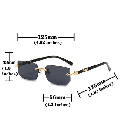 Halo Rimless Rectangle