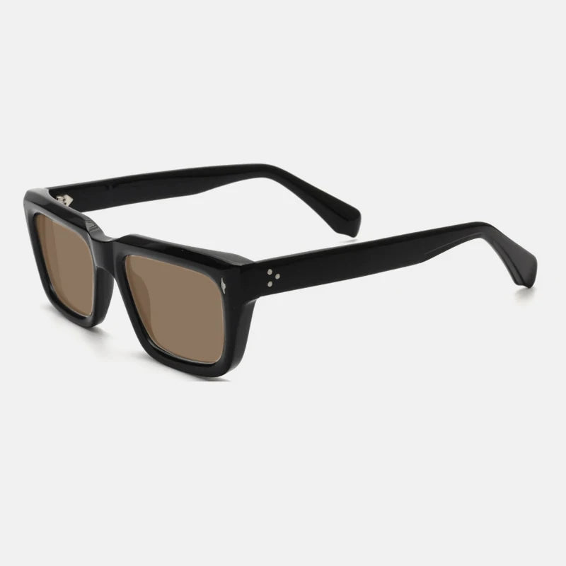 Hackney Bold Square – Black / Brown