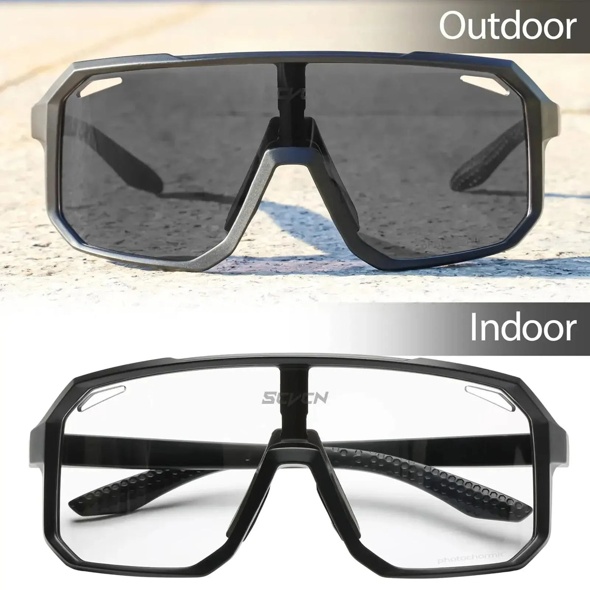 TrailShift Photochromic Cycling Glasses