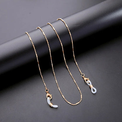 Handmade Beaded Glasses Chain – Gold Fine Ball