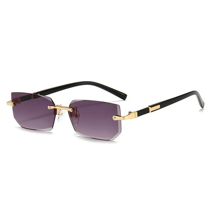Halo Rimless Rectangle – Gradient Purple