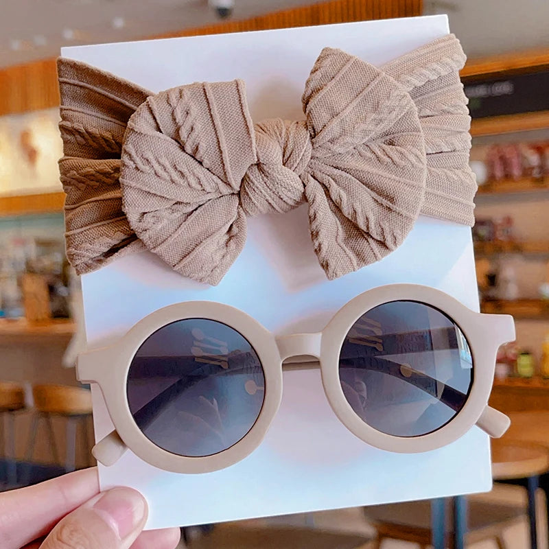 JuniorView Kids Sunglasses + Free Headband – Khaki