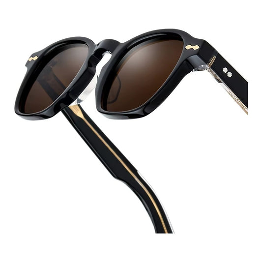 Soho Round Acetate – Black / Brown