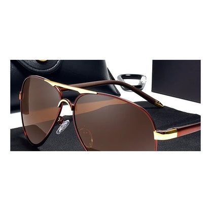 Classic Pilot Mirror – Brown