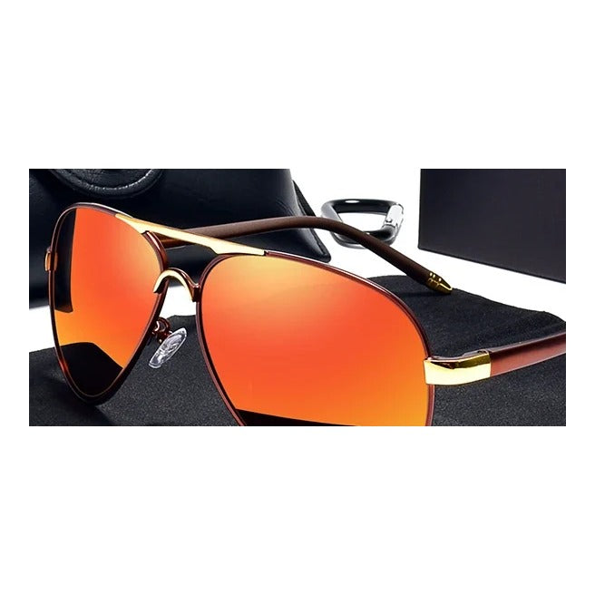Classic Pilot Mirror – Orange Mirror