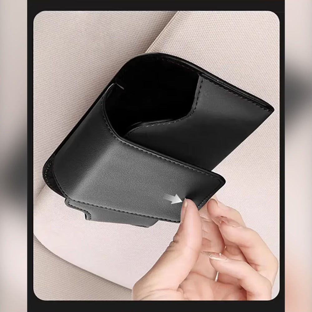 Car Visor Sunglasses Case | In use