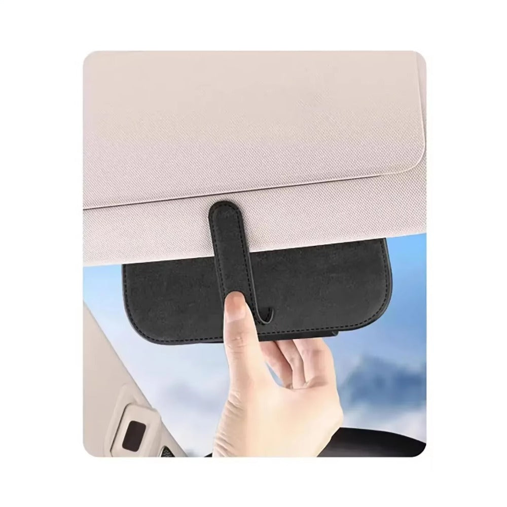 Car Visor Sunglasses Case | In use