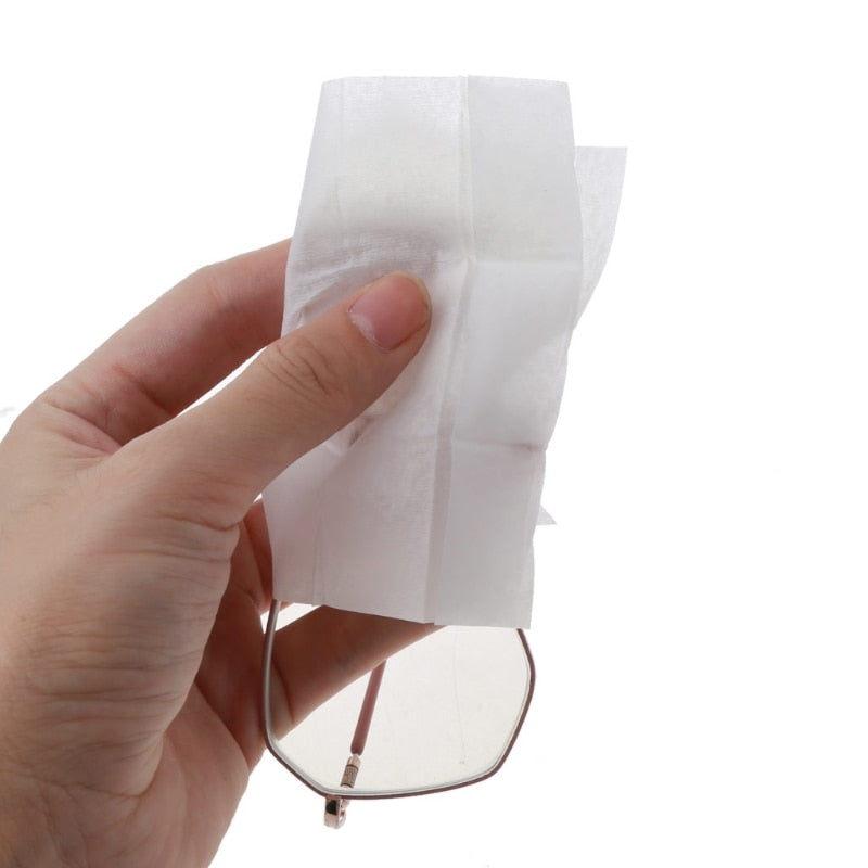 CrystalClear Disposable Anti-fog Glasses Wipes 10/20pcs